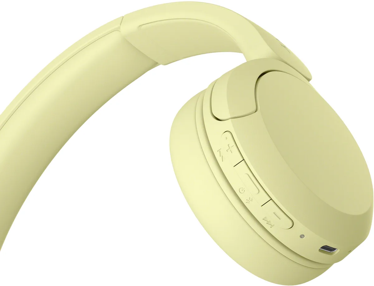 Навушники Sony бездротові закриті жовті 147 г Bluetooth до 10 м