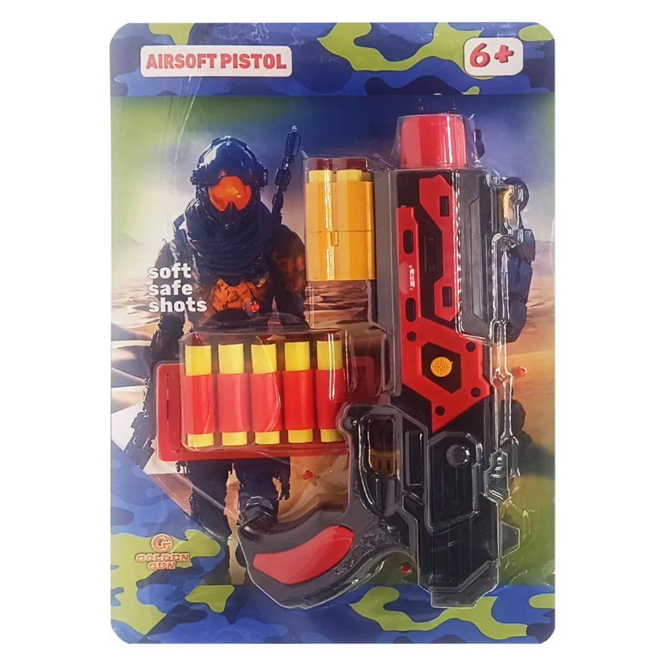 Дитячий іграшковий пістолет Golden Gun з поролоновими кулями 932GG червоний