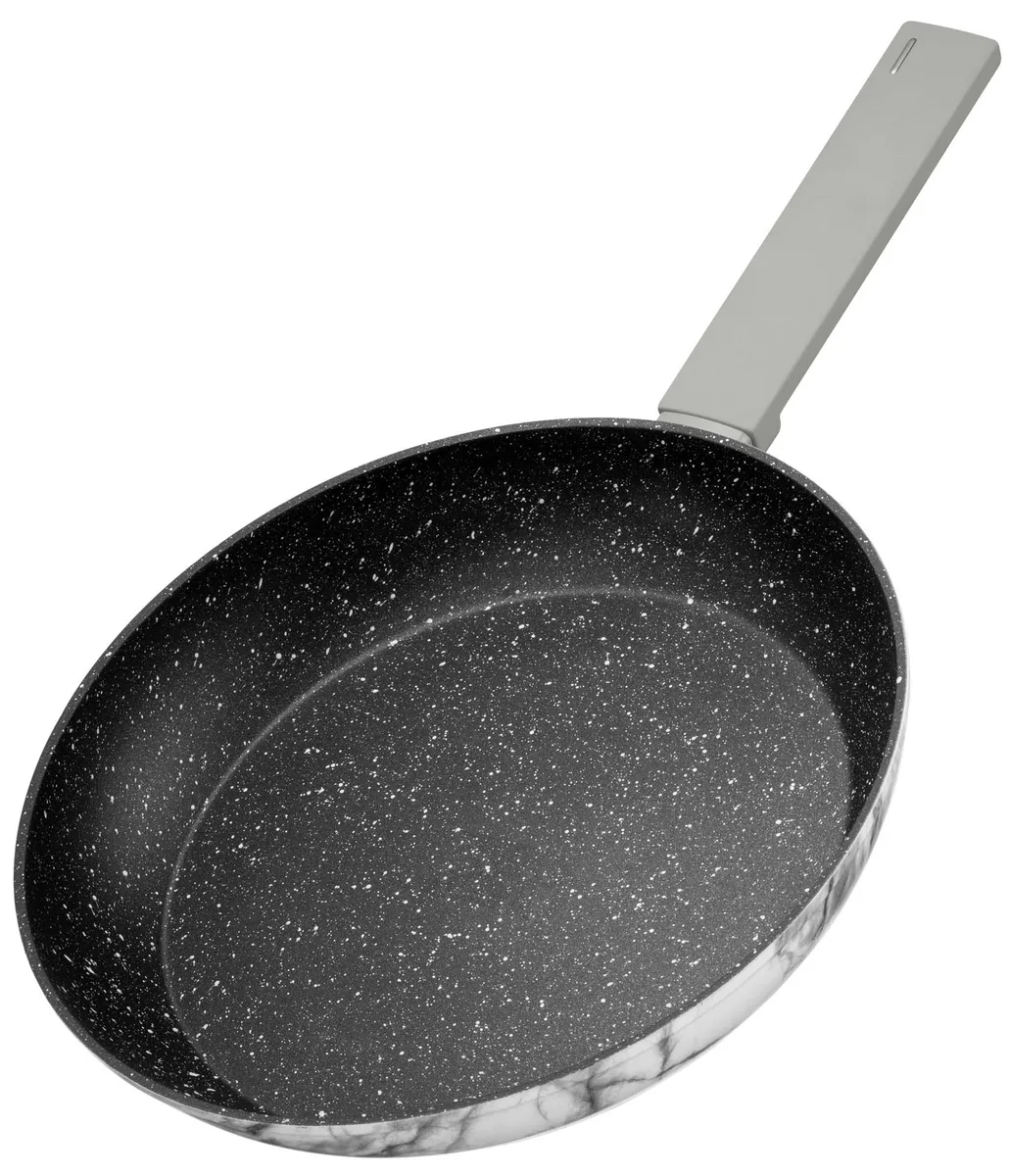 Сковорода ARDESTO Gemini Marble, 28 см, алюміній, сірого кольору.