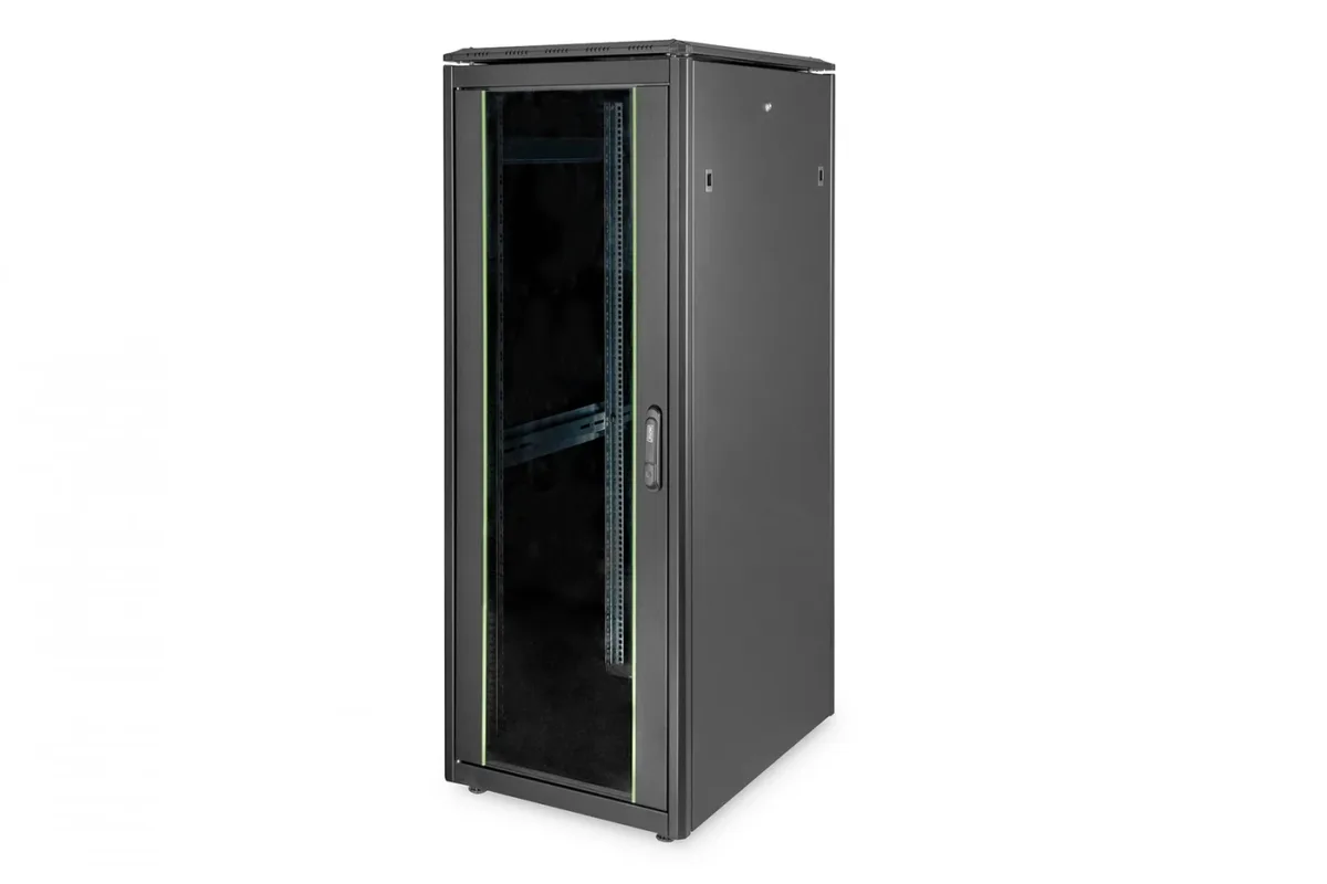 Шкаф DIGITUS 19", 32U, Network Unique, 600x800 мм, максимально 1200 кг, черный