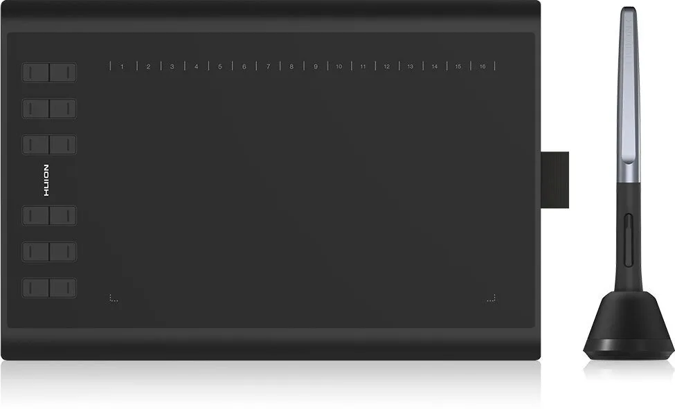 Графический планшет Huion 10"x6.2" H1060P, MicroUSB, черный