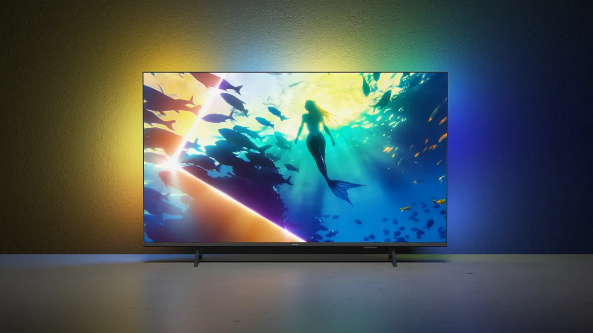 LED-телевізор Philips QLED 55 дюймів UHD 4K Чорний