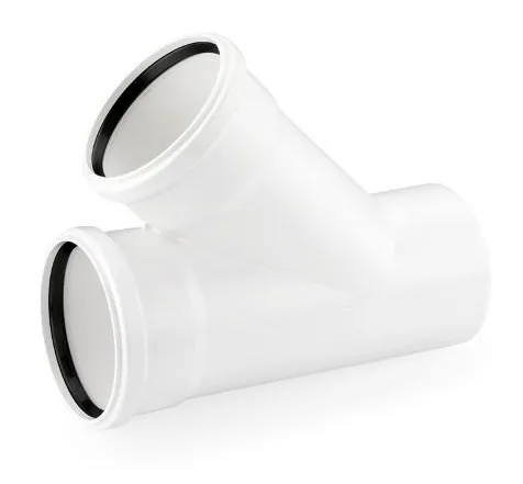 Трійник каналізаційний Rehau Raupiano Plus, 110-90мм, 45°, поліпропілен, білий