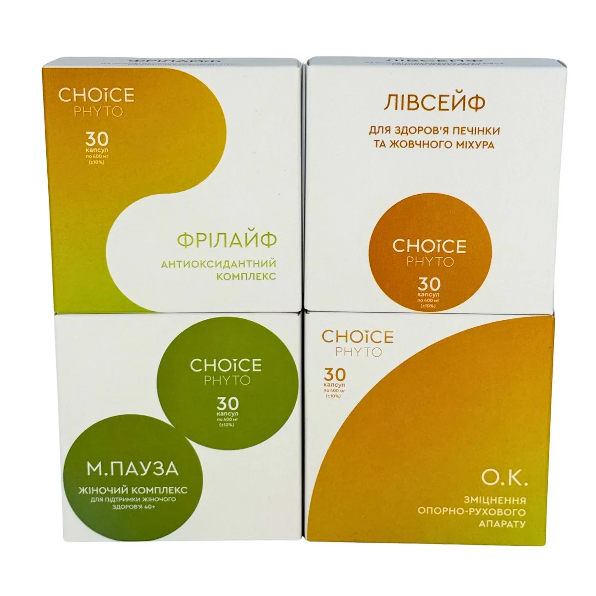 Choice Набір для жіночого здоров'я 40+ (М.Пауза, Лівсейф, О.К., Фрілайф) Чойс