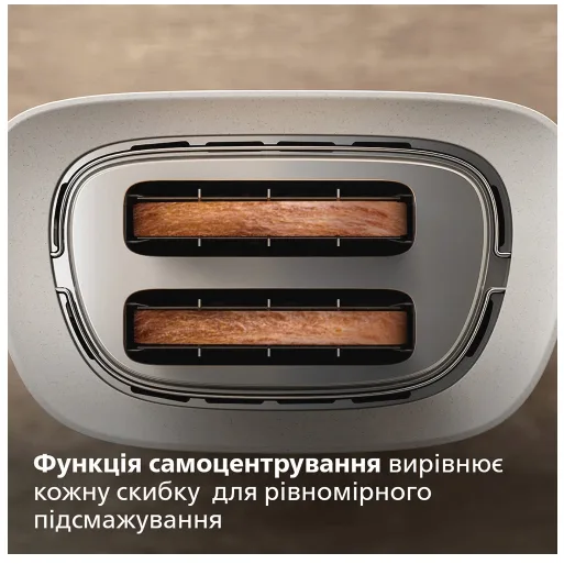 Тостер Philips Пластик 2 тости 16,2х28,5х19,9 см Білий