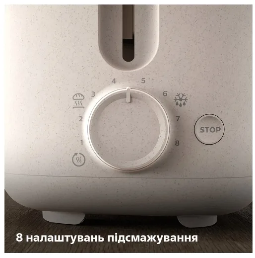 Тостер Philips Пластик 2 тости 16,2х28,5х19,9 см Білий