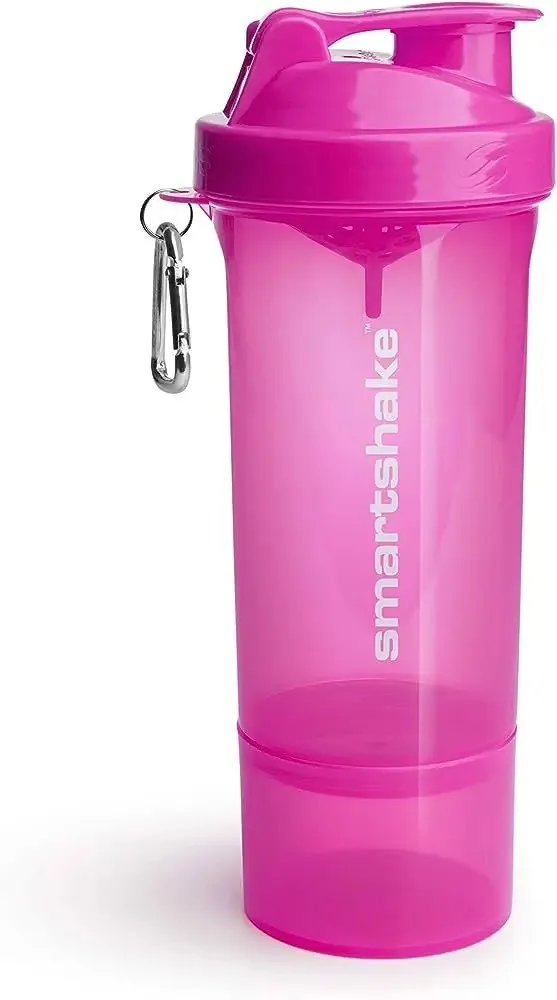 Шейкер спортивний SmartShake пластик 500 мл Рожевий