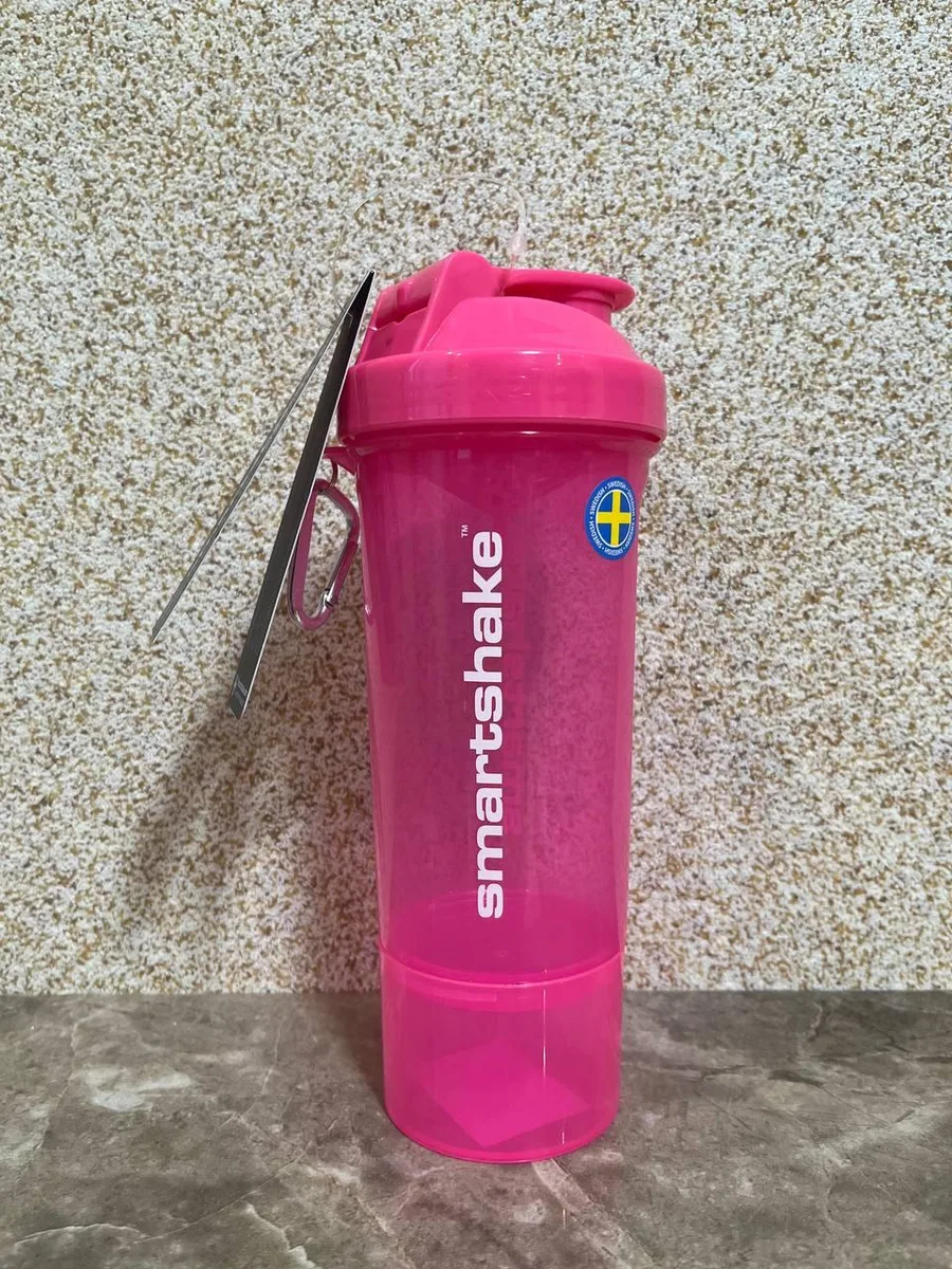 Шейкер спортивний SmartShake пластик 500 мл Рожевий