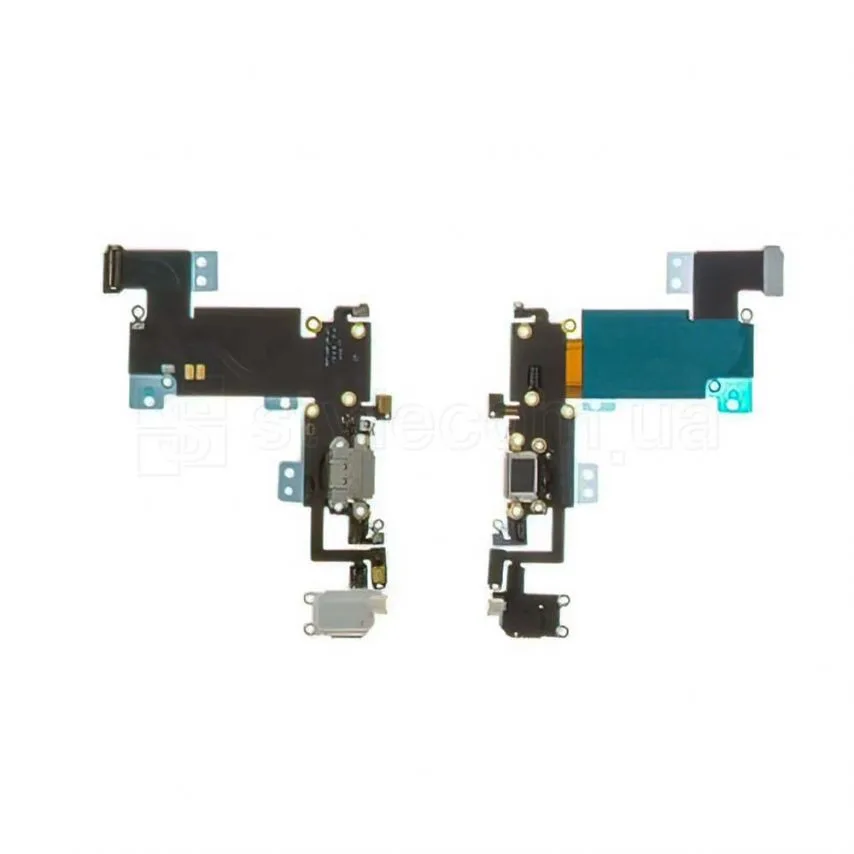 Шлейф для iPhone 6s Plus зарядка навушники мікрофон white Original Quality