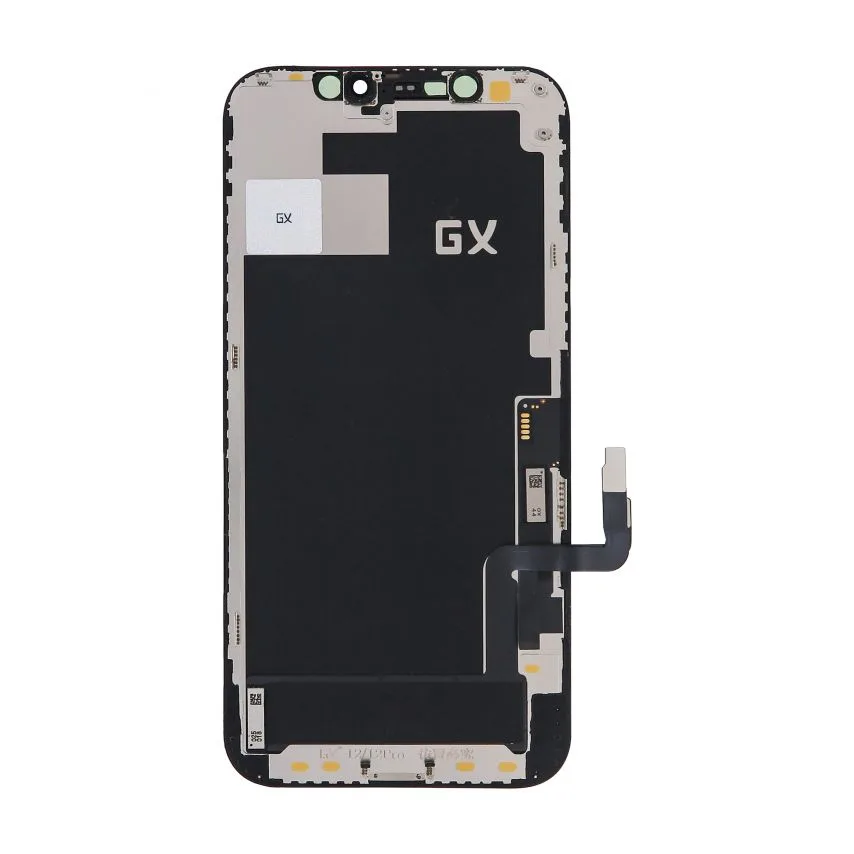 Дисплей OLED для iPhone 12 12 Pro 6,1 дюйм черный с сенсорным экраном оригинального качества.