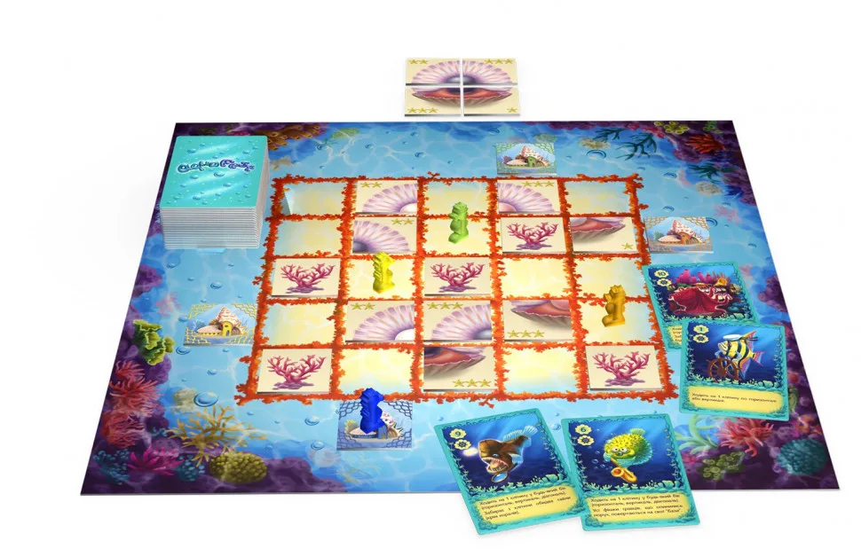 Настольная игра Aqua Fest развлекательная 2-4 игрока 30х30 см картонная