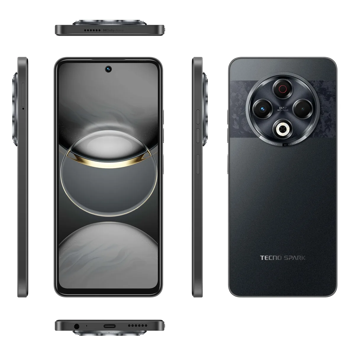 Смартфон TECNO Spark 30 (KL6) 6.78" 8/128ГБ, 2SIM, 5000мА•ч, Stellar Shadow