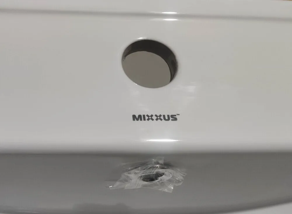 Раковина мебельная MIXXUS PREMIUM керамическая 610х460 мм белая с отверстием под смеситель
