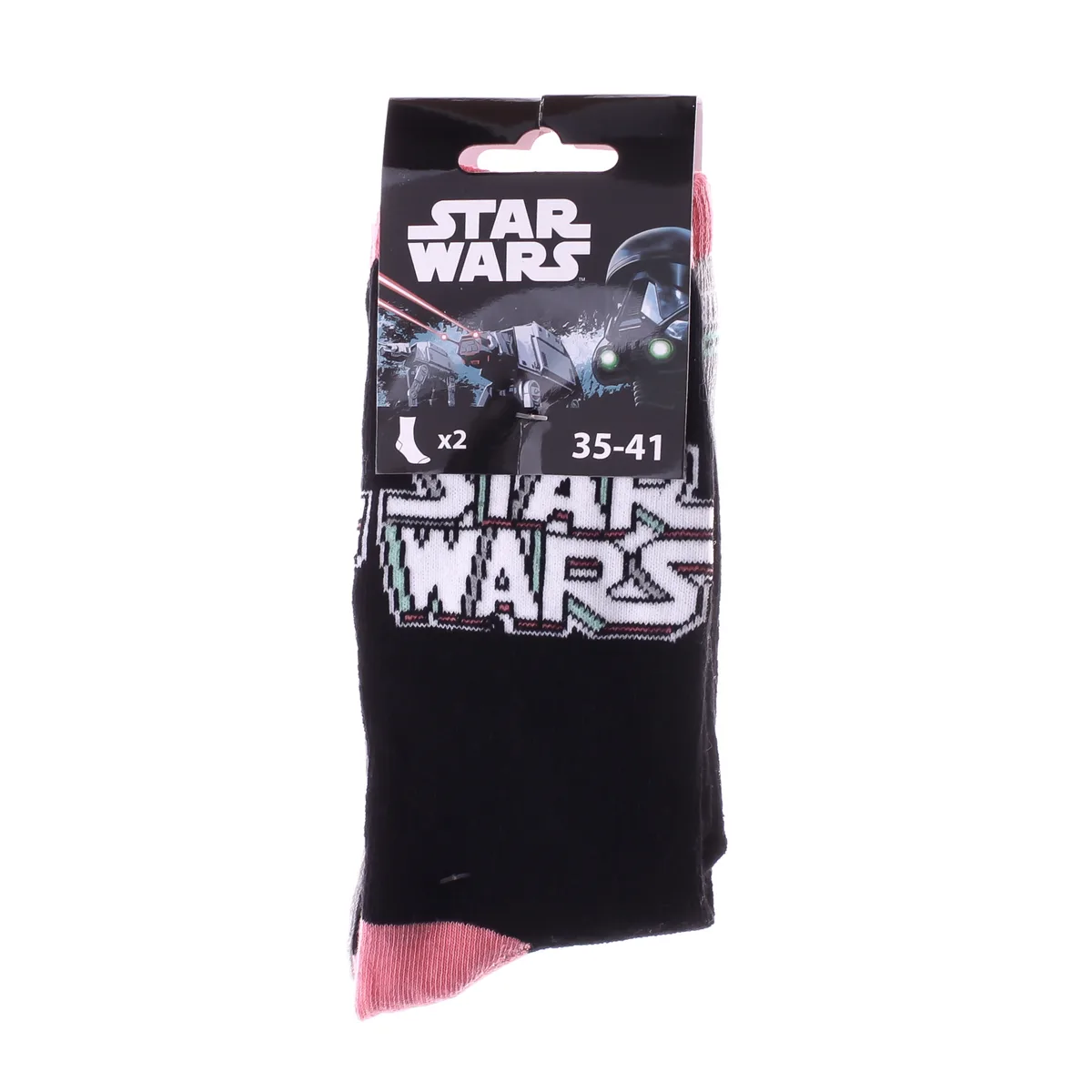 Шкарпетки STAR WARS 67% бавовна 35-41 сірі