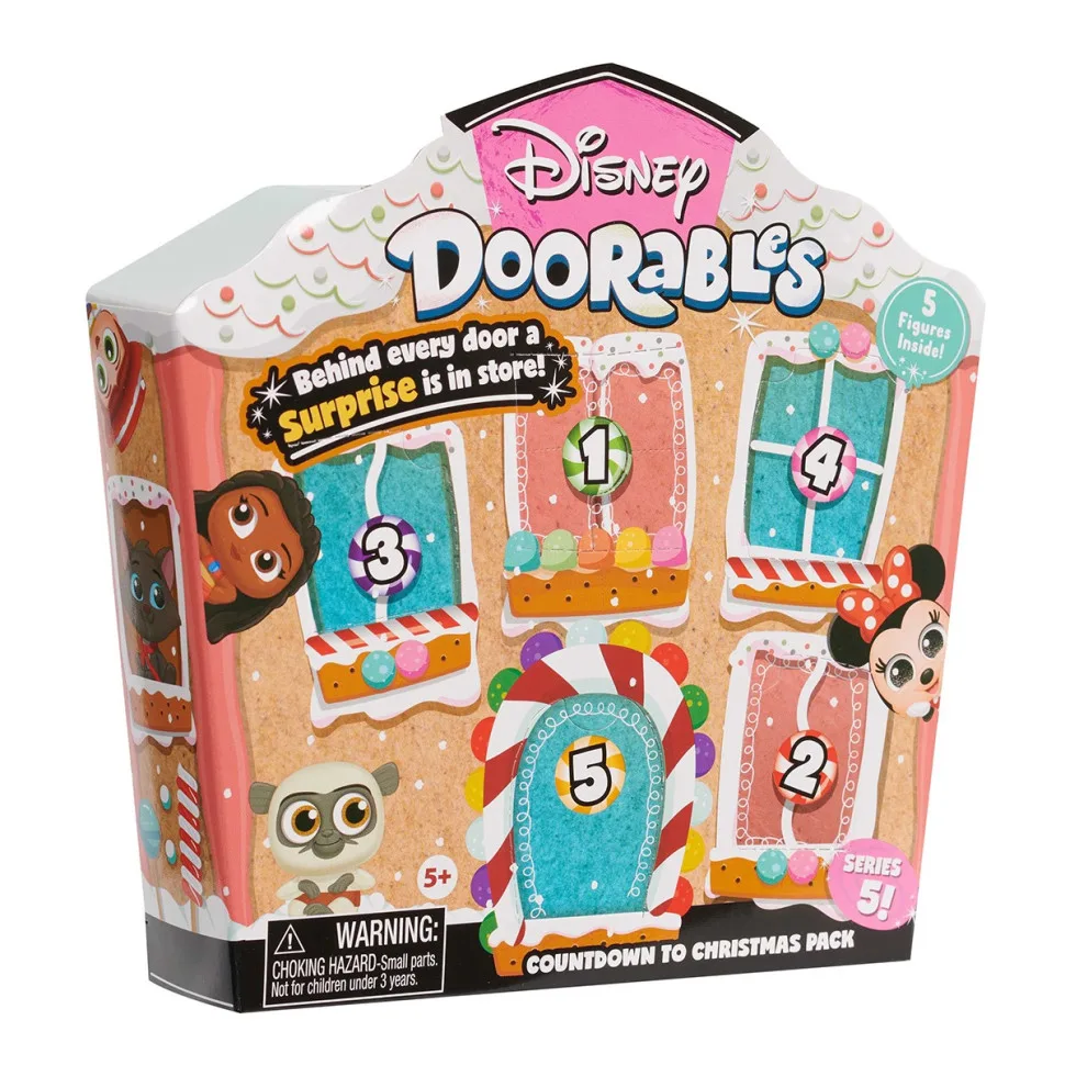 Ігровий набір Disney Doorables 5 фігурок 3 см Пластик Багатоколірний