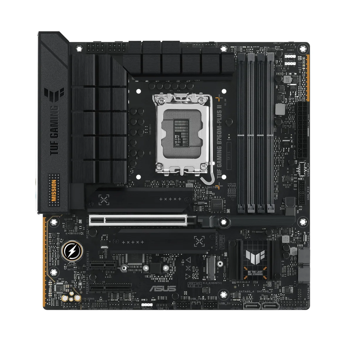 Материнская плата ASUS TUF GAMING B760M-PLUS II s1700 B760 4xDDR5 M.2 HDMI DP mATX