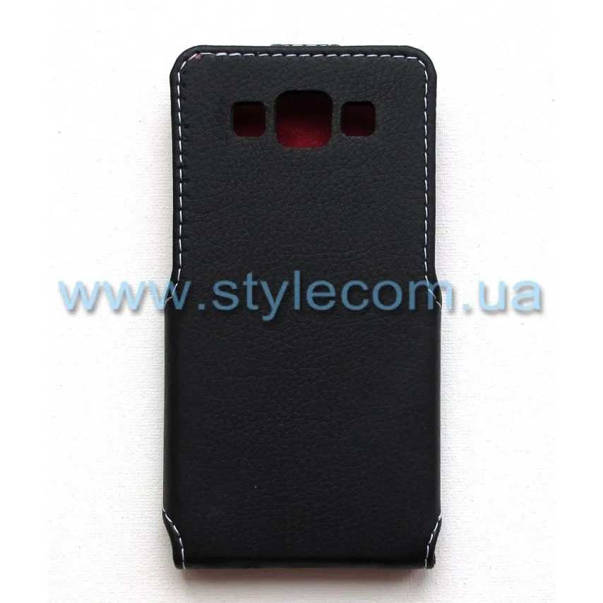 Чехол Status из кожзаменителя черный для Samsung Galaxy A5 2015 флип