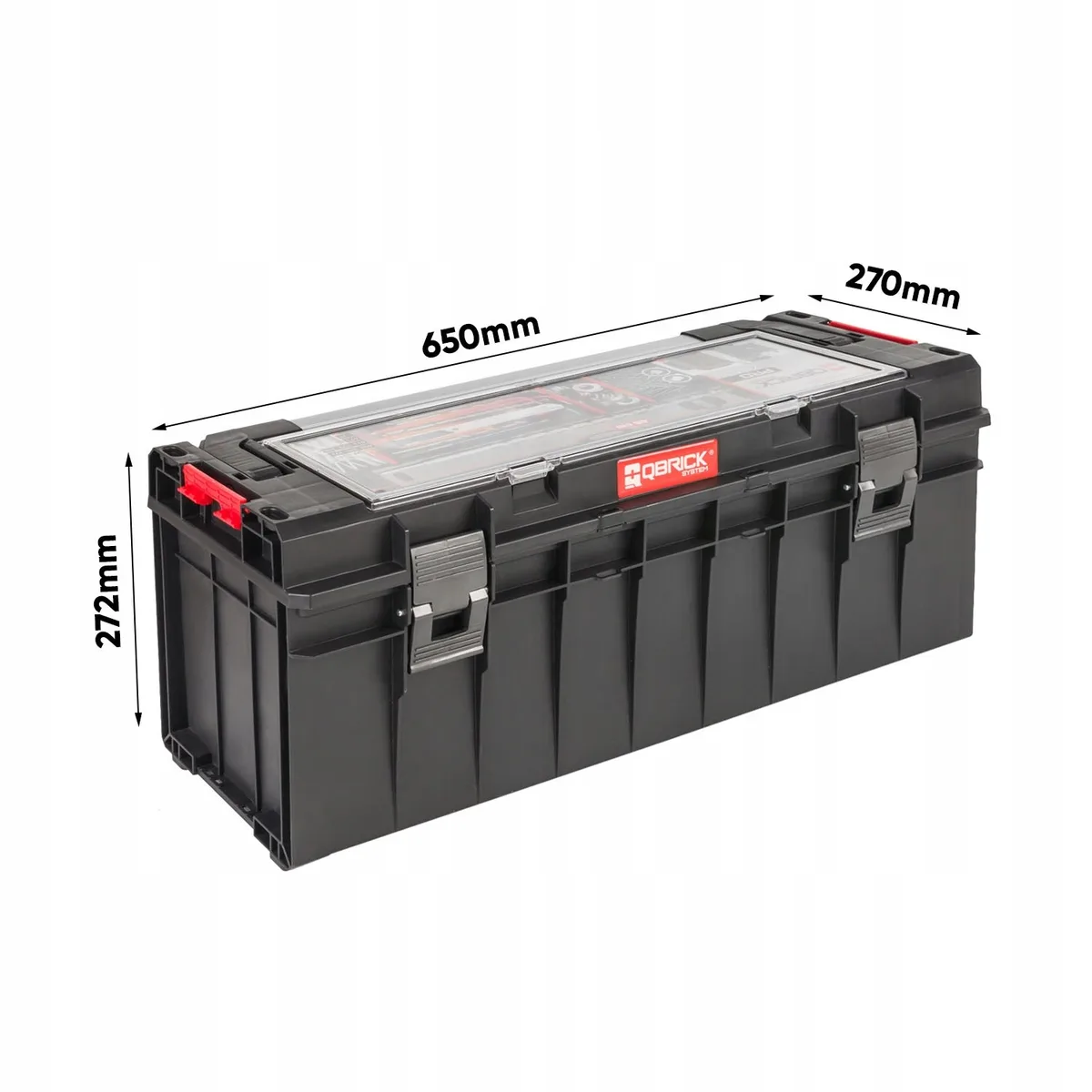 Ящик для инструментов QBRICK пластик 650x270x272 мм черный 29 л