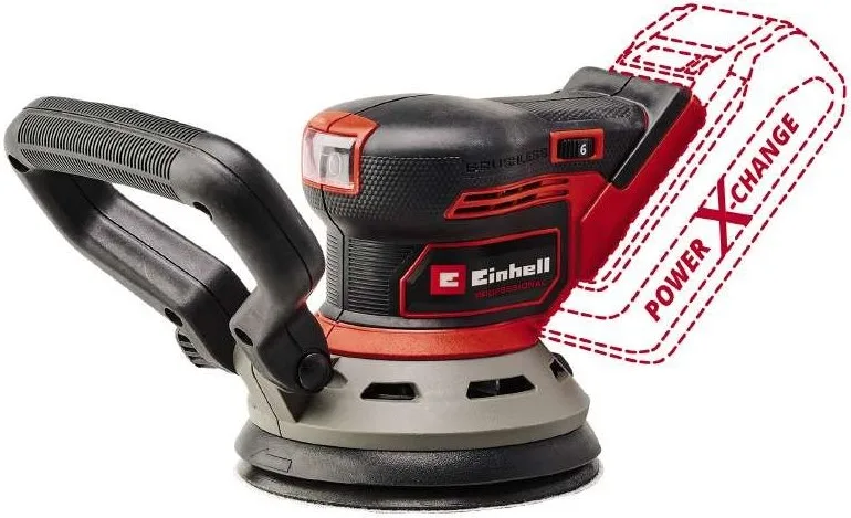 Акумуляторна ексцентрикова шліфмашина Einhell Professional TP-RS 18/32 Li BL - Solo PXC 18В, діаметр 125мм, вага 1.12кг, без батар