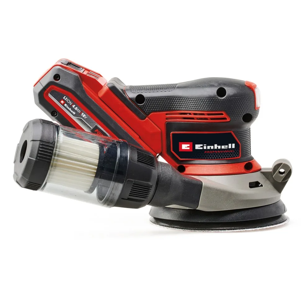 Акумуляторна ексцентрикова шліфмашина Einhell Professional TP-RS 18/32 Li BL - Solo PXC 18В, діаметр 125мм, вага 1.12кг, без батар