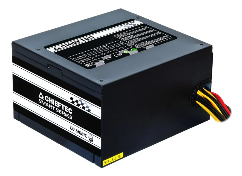 Блок живлення CHIEFTEC Smart  (550W), >85%, 120мм, 1xMB 24pin(20+4), 1xCPU 8pin(4+4), 2xMolex, 4xSATA, 2xPCIe 8pin(6+2)