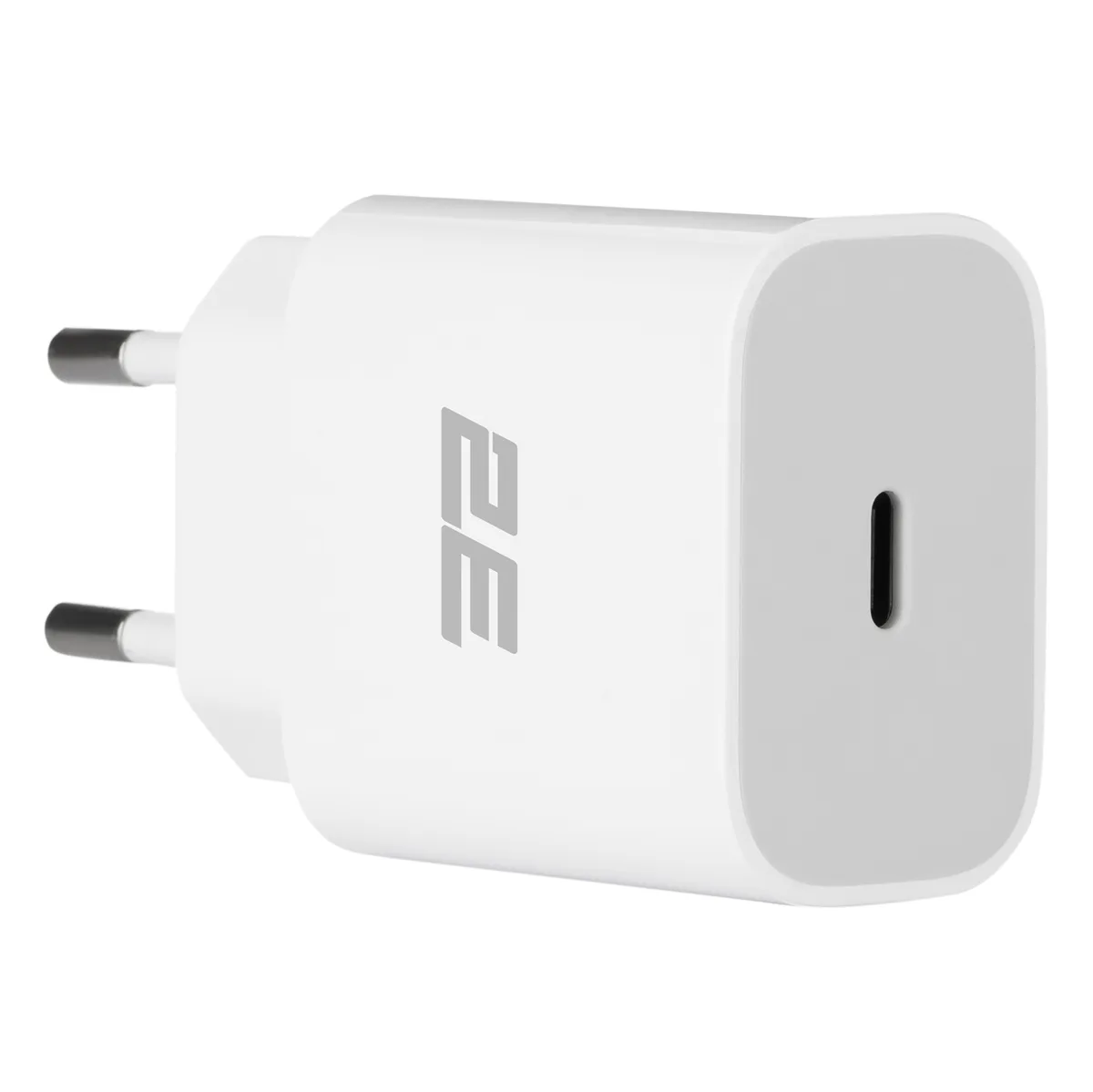 Зарядний пристрій мережевий 2E 20Вт USB-C PD, білий