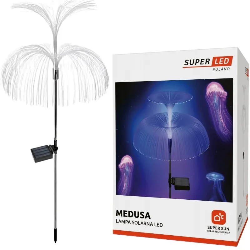 Садовая солнечная LED-лампа SuperLED 81 см Пластик RGB Ассорти