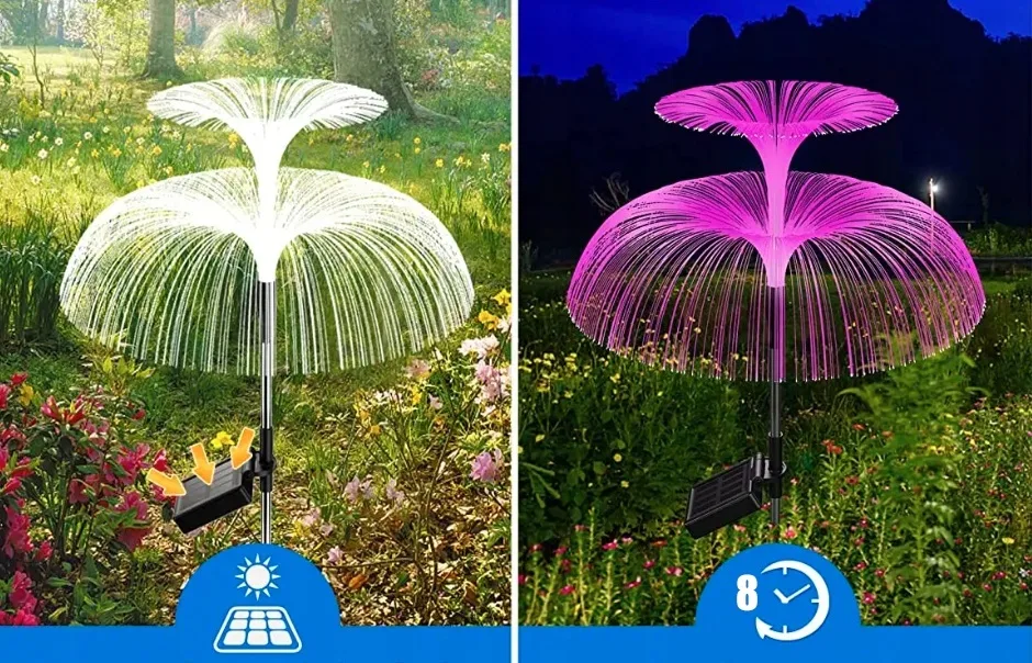 Садовая солнечная LED-лампа SuperLED 81 см Пластик RGB Ассорти