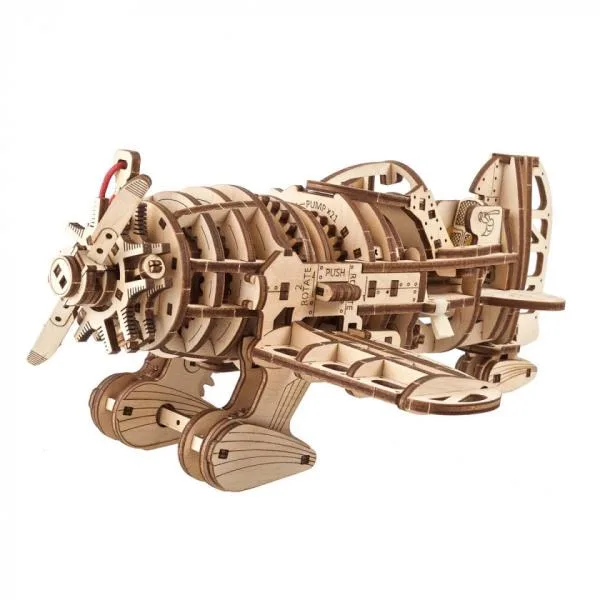 Дерев'яний механічний 3D конструктор Ugears 26,5х24,5х12,5 см бежевий