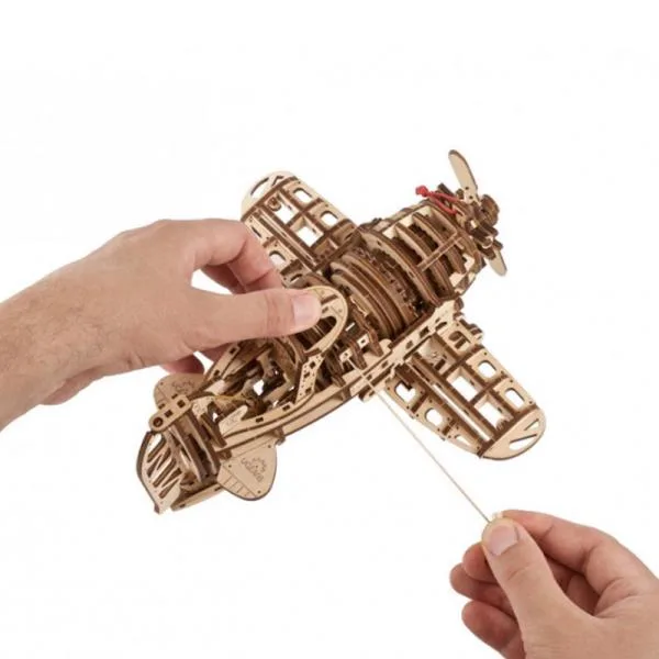 Дерев'яний механічний 3D конструктор Ugears 26,5х24,5х12,5 см бежевий