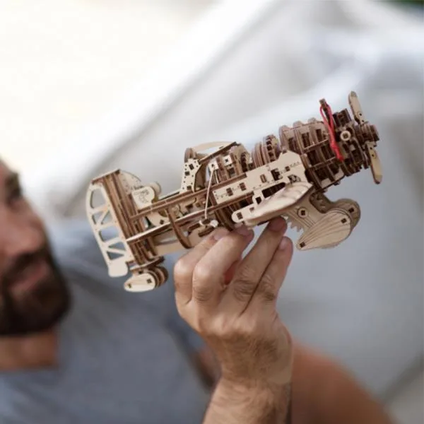 Дерев'яний механічний 3D конструктор Ugears 26,5х24,5х12,5 см бежевий