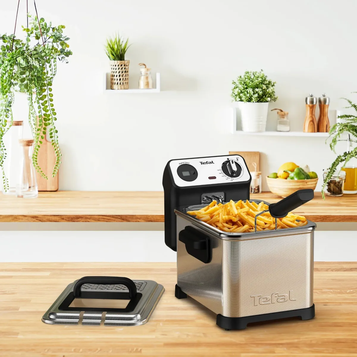 Фритюрниця Tefal нержавіюча сталь 3 л 2400 Вт чорна