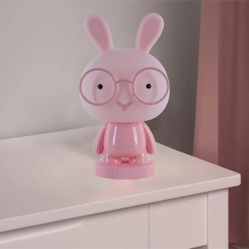 Светильник-ночник LED с аккумулятором Bunny розовый.