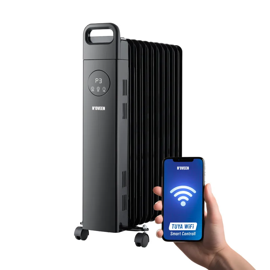 Масляний обігрівач Noveen 11 секцій 2500 Вт WiFi білий
