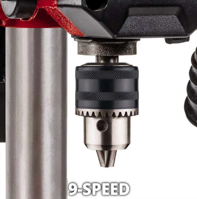 Свердлильний верстат Einhell 500 Вт 9 швидкостей для точного свердління отворів з патроном 13 мм