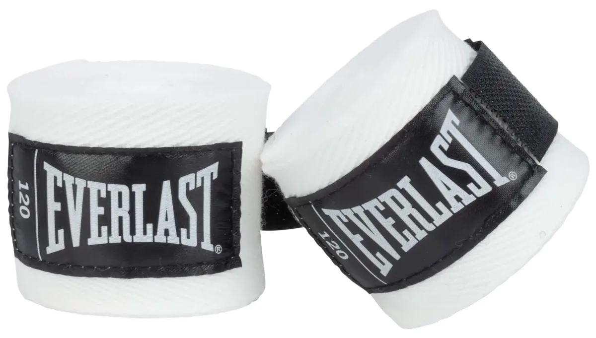 Бинти Everlast нейлон 120 см білий унісекс