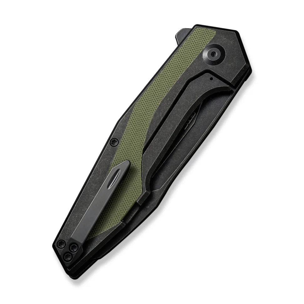 Нож складной Civivi 14C28N 93,9 мм G10 черный зеленый