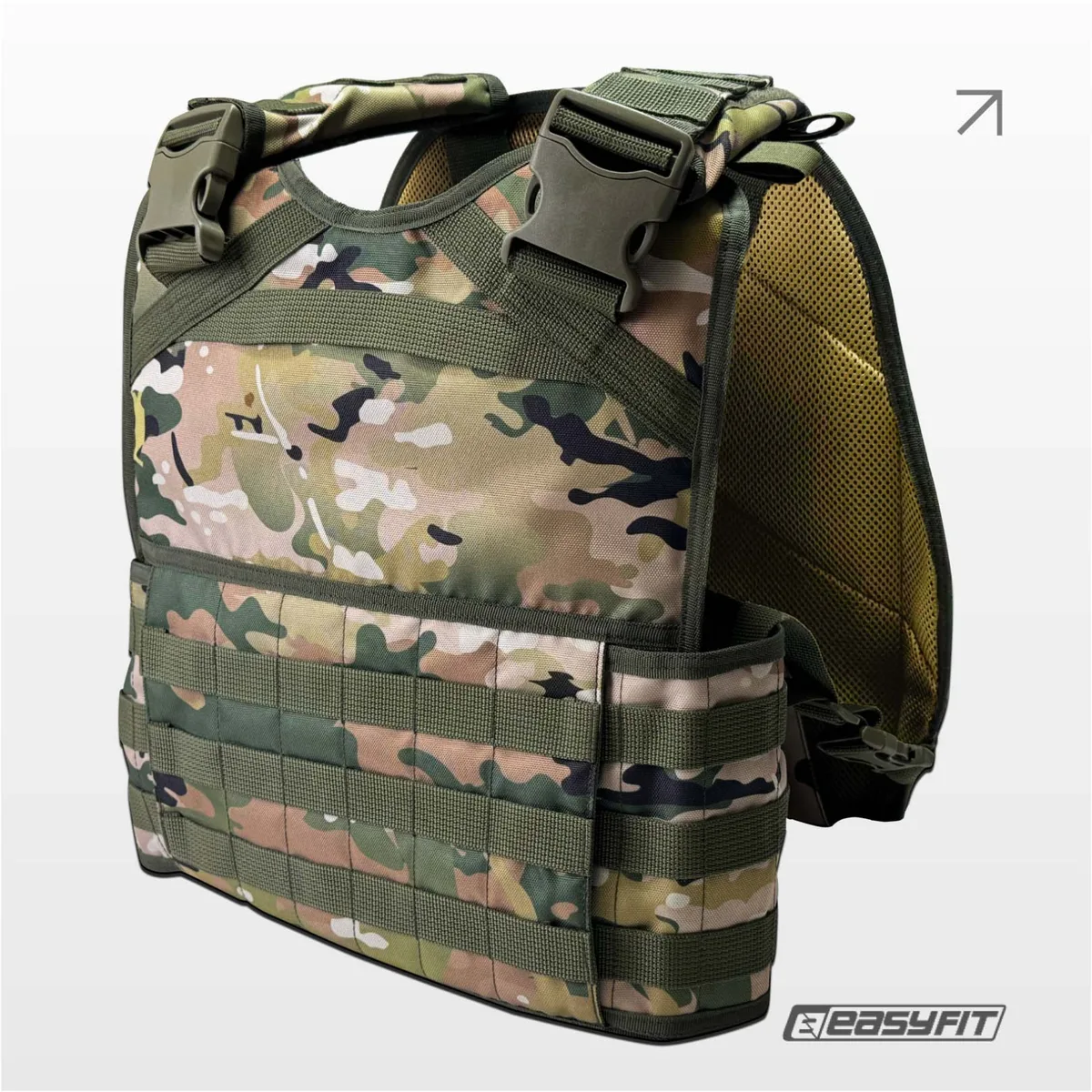 Плитоноска тактичний жилет Cordura 1050 розмір універсальний Multicam Original Classic