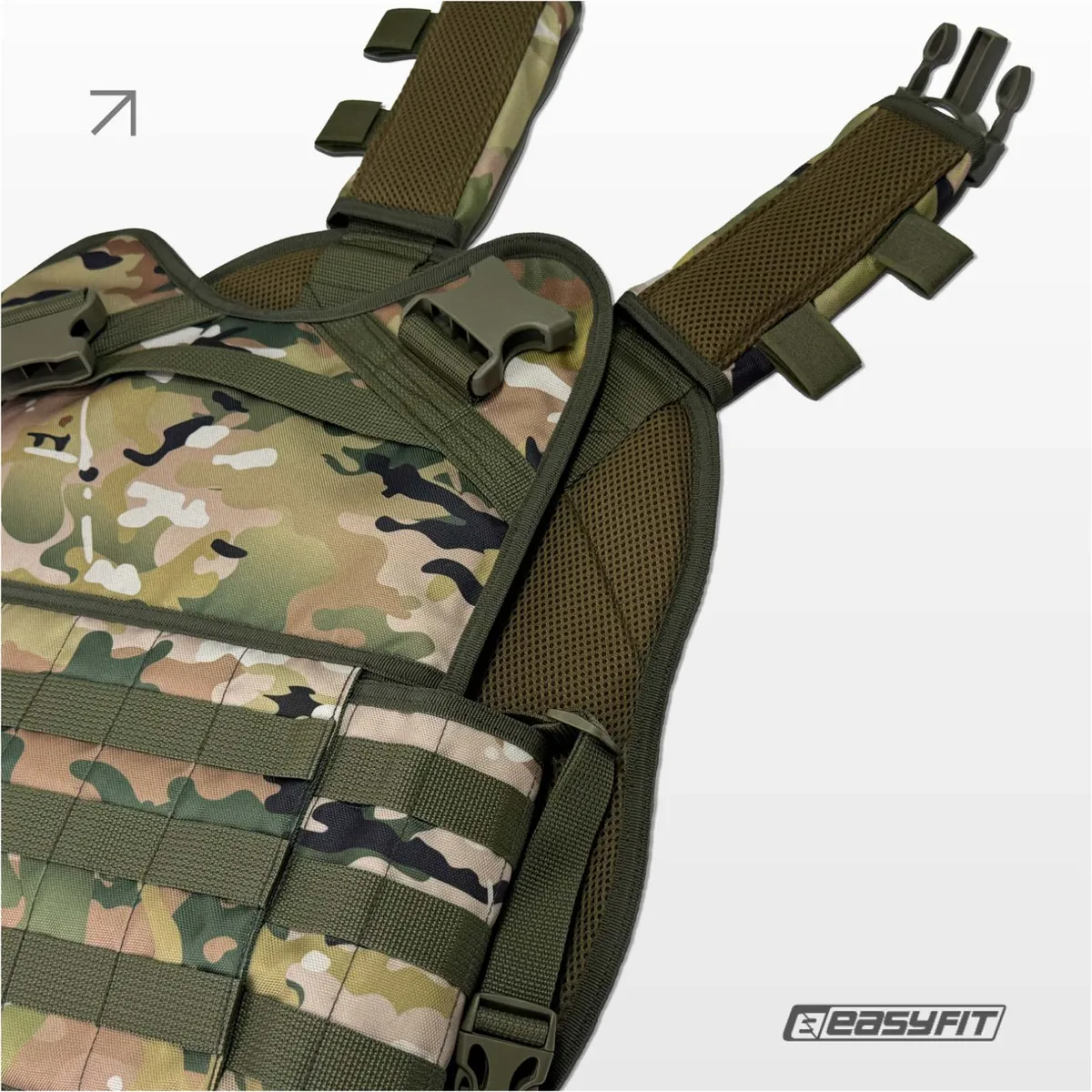 Плитоноска тактичний жилет Cordura 1050 розмір універсальний Multicam Original Classic
