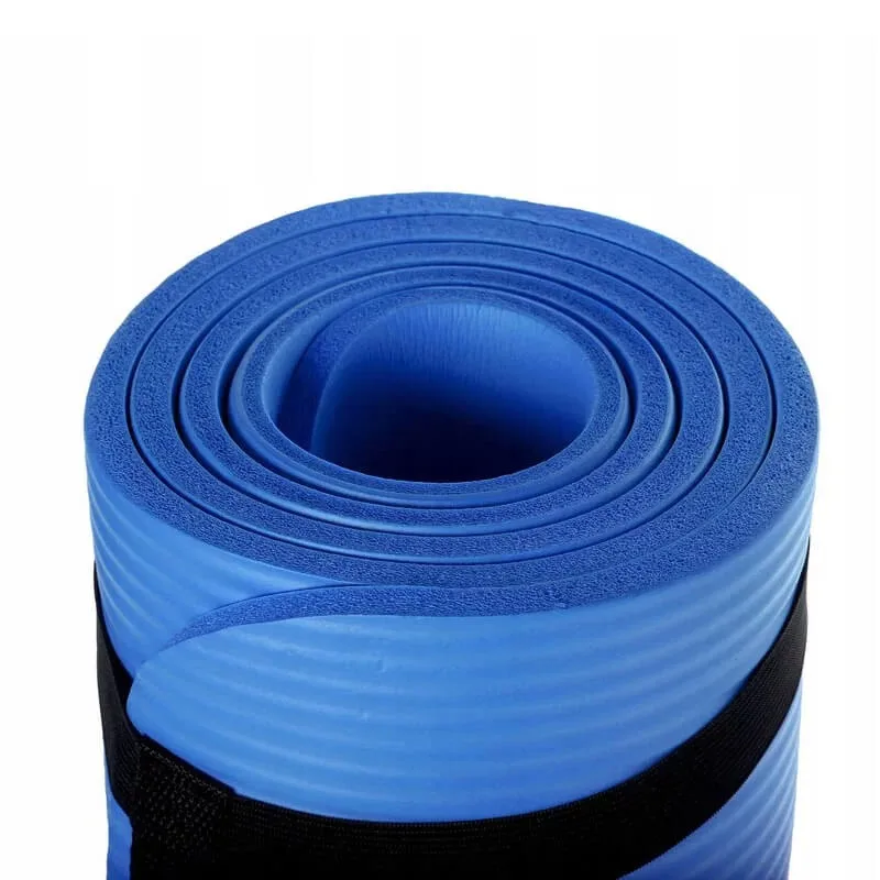 Килимок для йоги Active Point NBR 180х61 см Синій