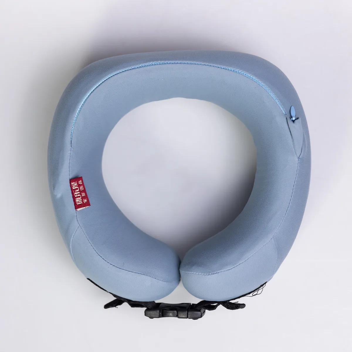 Подушка для шиї U-подібна Memory Foam 22х20х11 см Блакитна
