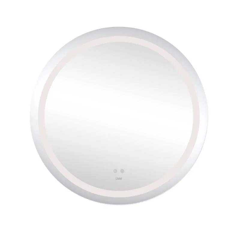 Дзеркало Lidz Aria R800 LED сенсорне з антизапотіванням 800x800 мм кругле