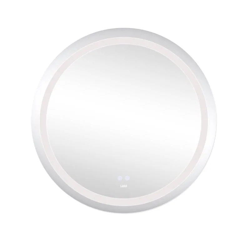 Дзеркало Lidz Aria R800 LED сенсорне з антизапотіванням 800x800 мм кругле
