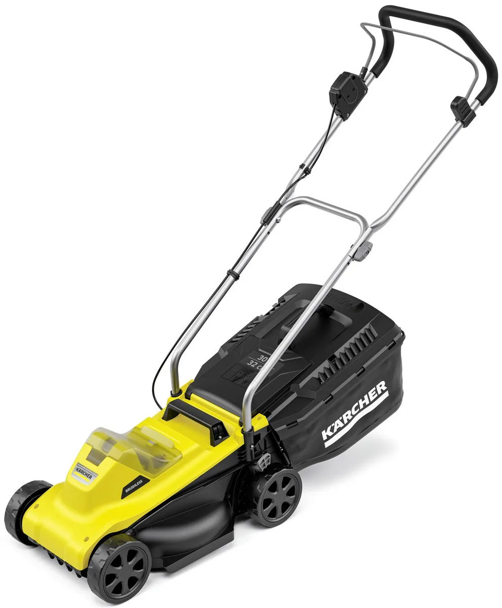 Акумуляторна газонокосарка Karcher LMO 2-18, 18В, 32 см, регулювання висоти 25-60 мм, без акумулятора та зарядного пристрою.