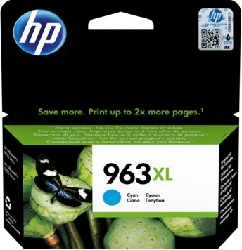 Картридж струйный HP No.963XL высокой ёмкости для HP OJ Pro 9010/9013/9020/9023, голубой.
