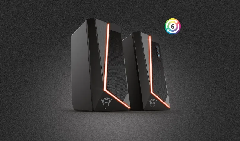 Акустична система Trust GXT 609 Zoxa 2.0, USB/AUX, RGB, чорний