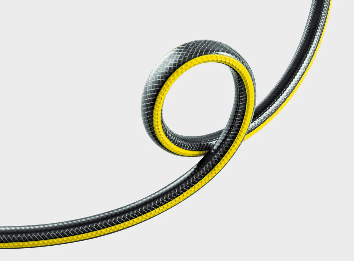 Садовий шланг Karcher Performance Plus 3/4" 25м, трислойний, витримує тиск до 30 бар, температурний діапазон -20...+60°C.