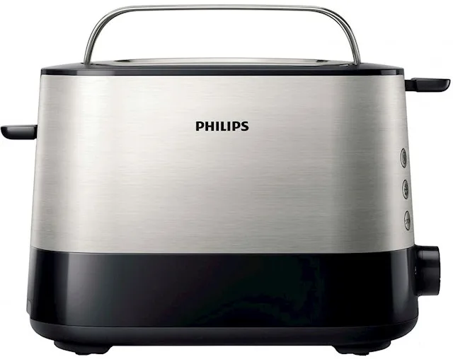 Тостер Philips Нержавіюча сталь 30х17,2х20,1 см Чорний