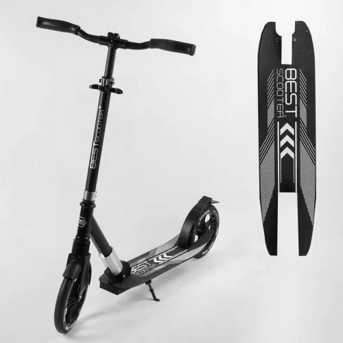 Самокат алюмінієвий Best Scooter з PU колесами 230мм для дітей та дорослих.