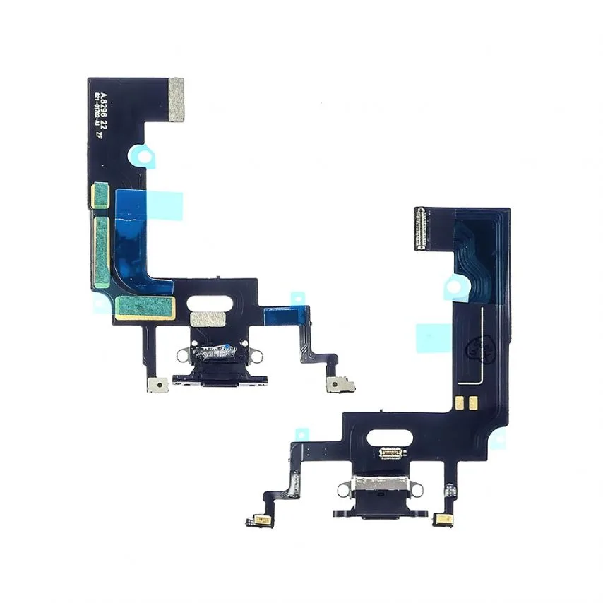 Шлейф для iPhone з роз'ємом живлення та мікрофоном чорний Original Quality